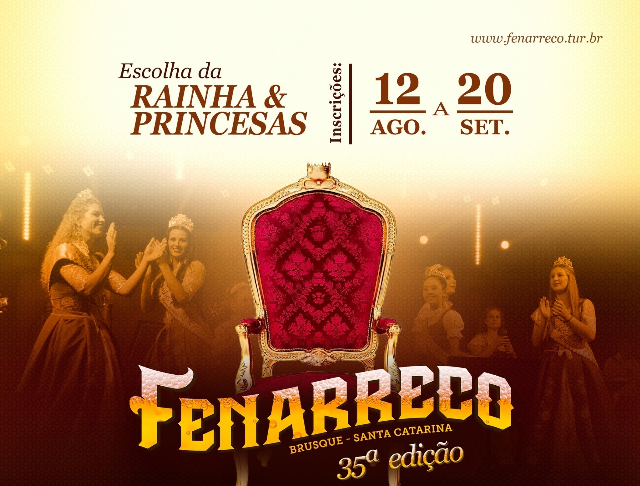 Últimos dias para se inscrever para o concurso da Realeza da Fenarreco