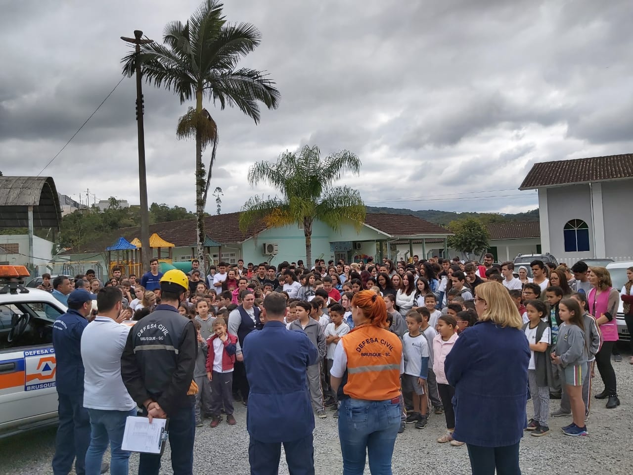 Defesa Civil já realizou simulação de evacuação por incêndio em duas escolas