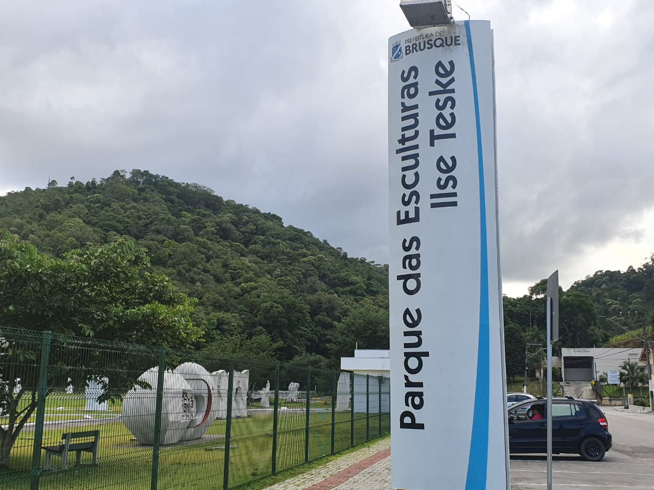 Parque das Esculturas. Uma atração brusquense aberta todos os dias do ano