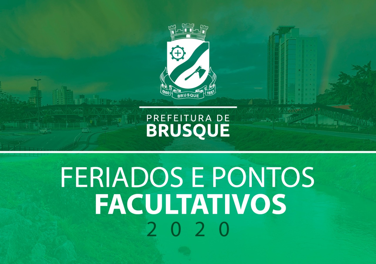 Prefeitura divulga data dos feriados oficiais e pontos facultativos de 2020