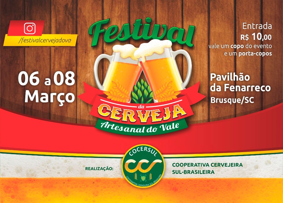 Primeiro Festival de Cerveja Artesanal do Vale reúne 19 cervejarias