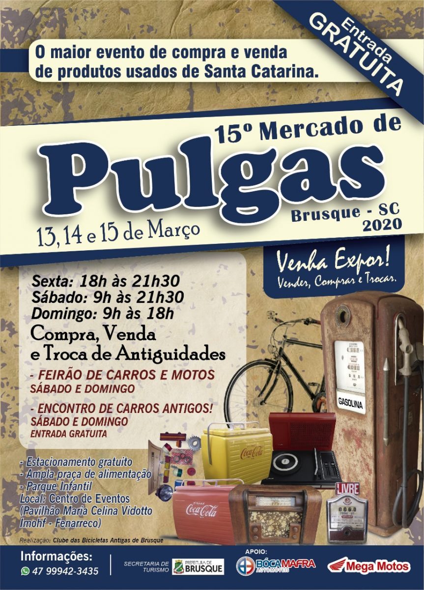 15º Mercado de Pulgas começa nesta sexta-feira (13)