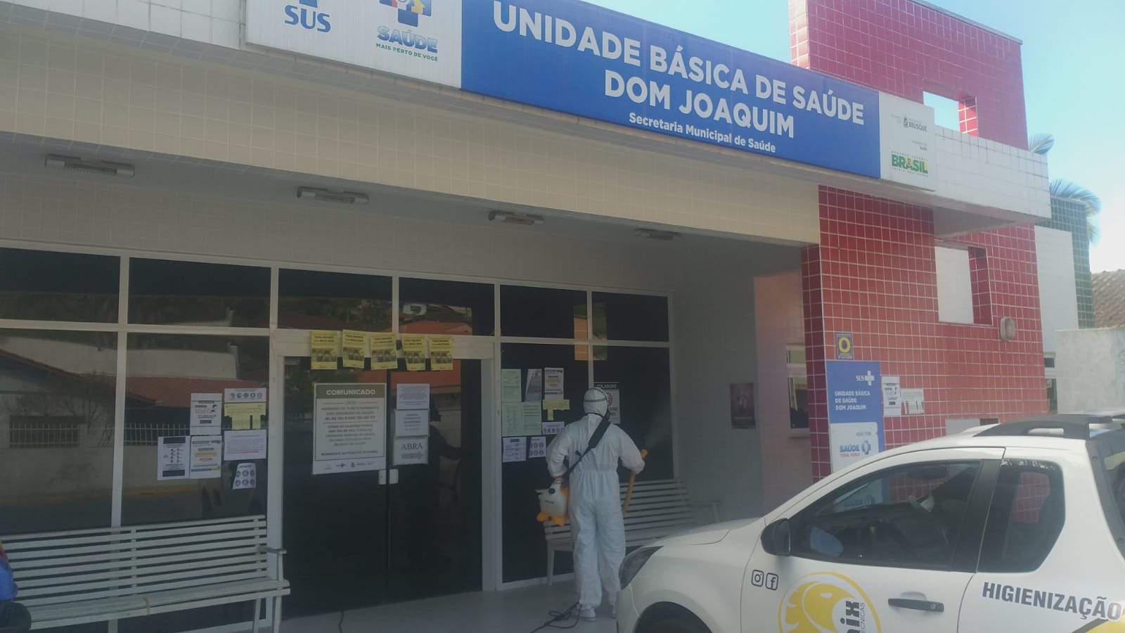 Unidade Básica de Saúde do bairro Dom Joaquim passa por desinfecção