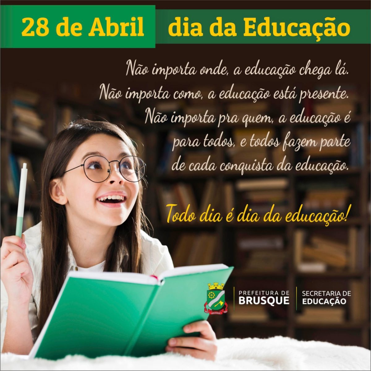 Dia da Educação é comemorado nesta terça-feira (28)