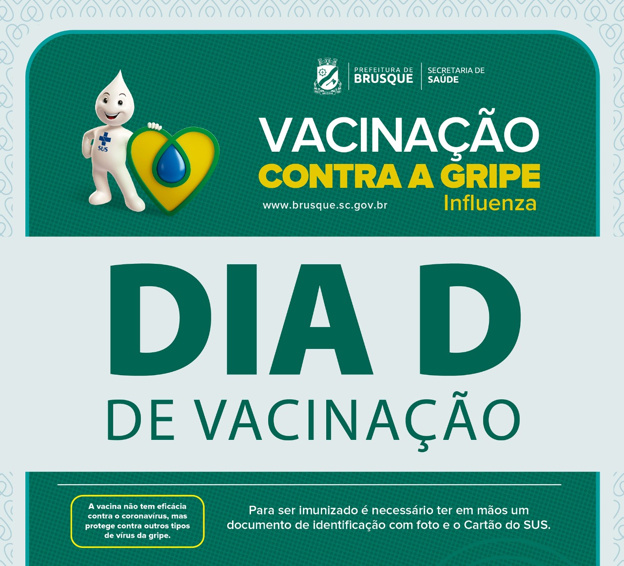 Secretaria da Saúde fará “Dia D” da vacinação contra a gripe com “Drive-thru” na próxima terça-feira (12)