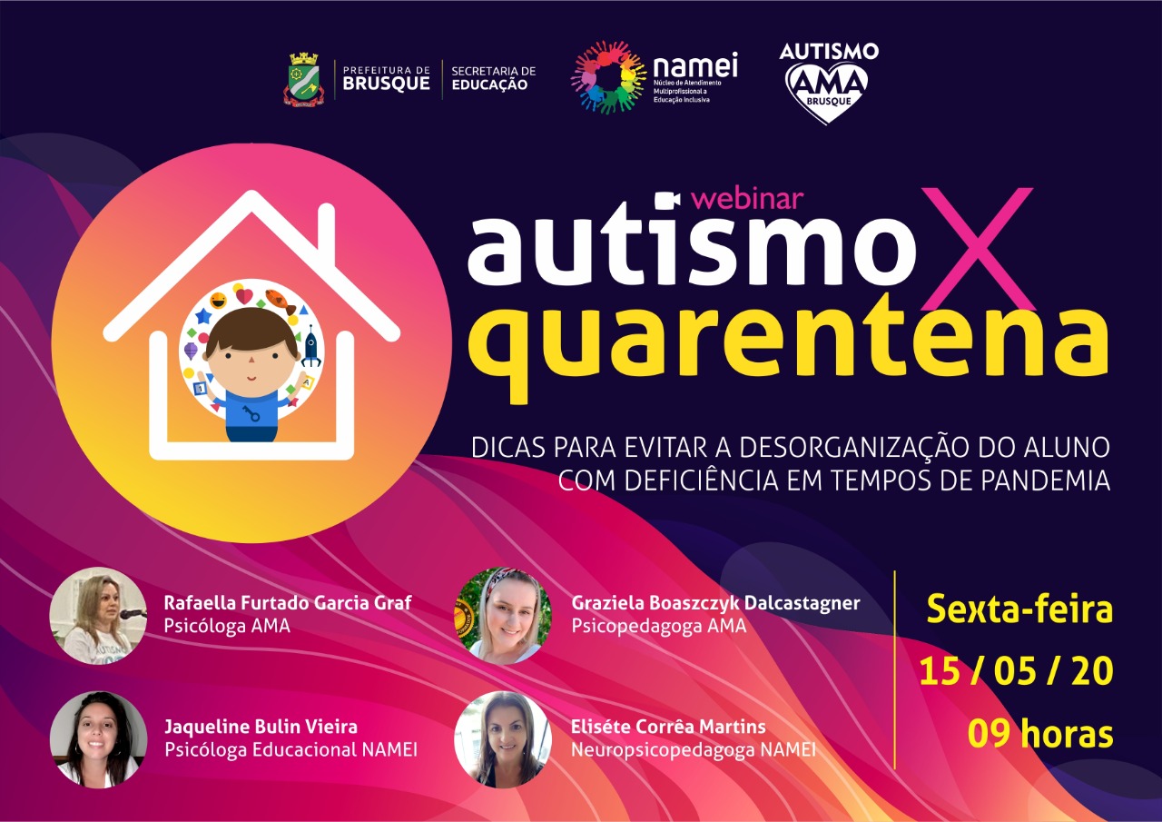 Secretaria de Educação realiza formação on-line sobre autismo em parceria com Ama Brusque