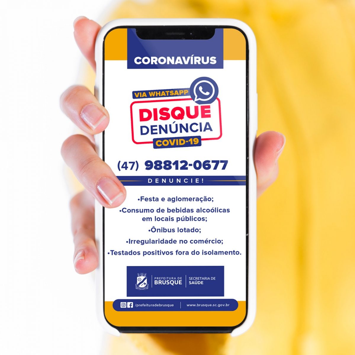 Covid-19: Vigilância em Saúde disponibiliza Disque Denúncia