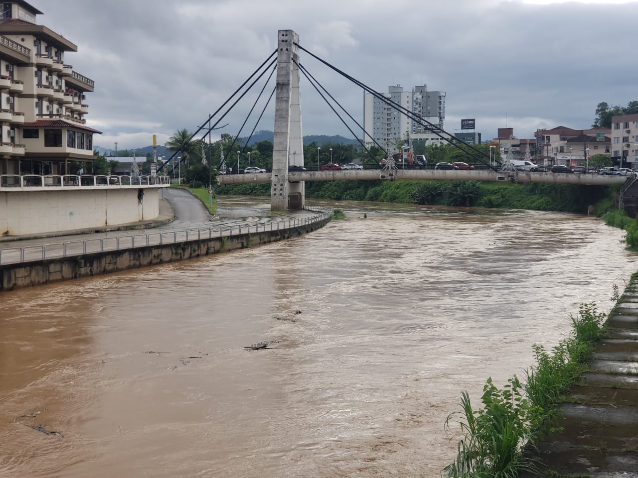 Boletim Defesa Civil de Brusque Atualização do nível do Rio Itajaí-mirim