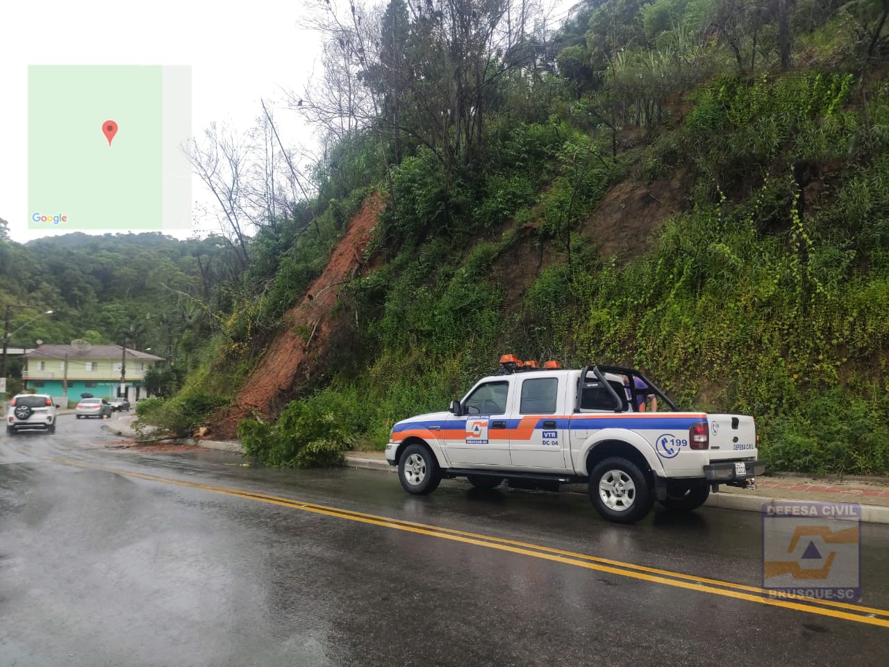 Número de ocorrências atendidas pela Defesa Civil em função das chuvas sobe para 47