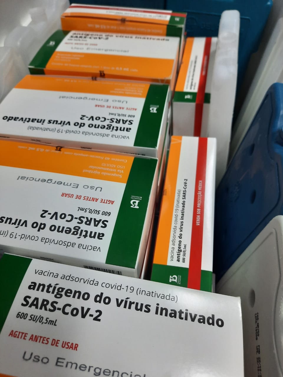 Brusque recebe mais 1.400 doses da vacina CoronaVac