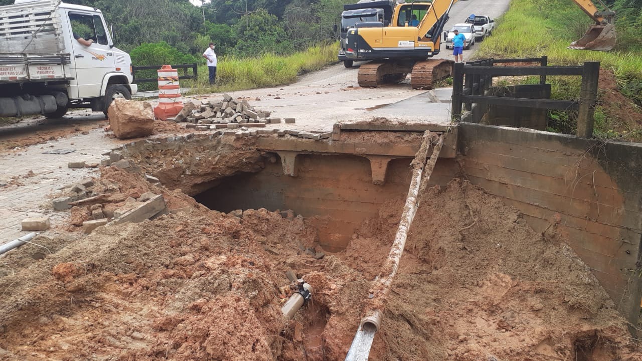 Conserto de ponte gera desabastecimento temporário no Loteamento Independência