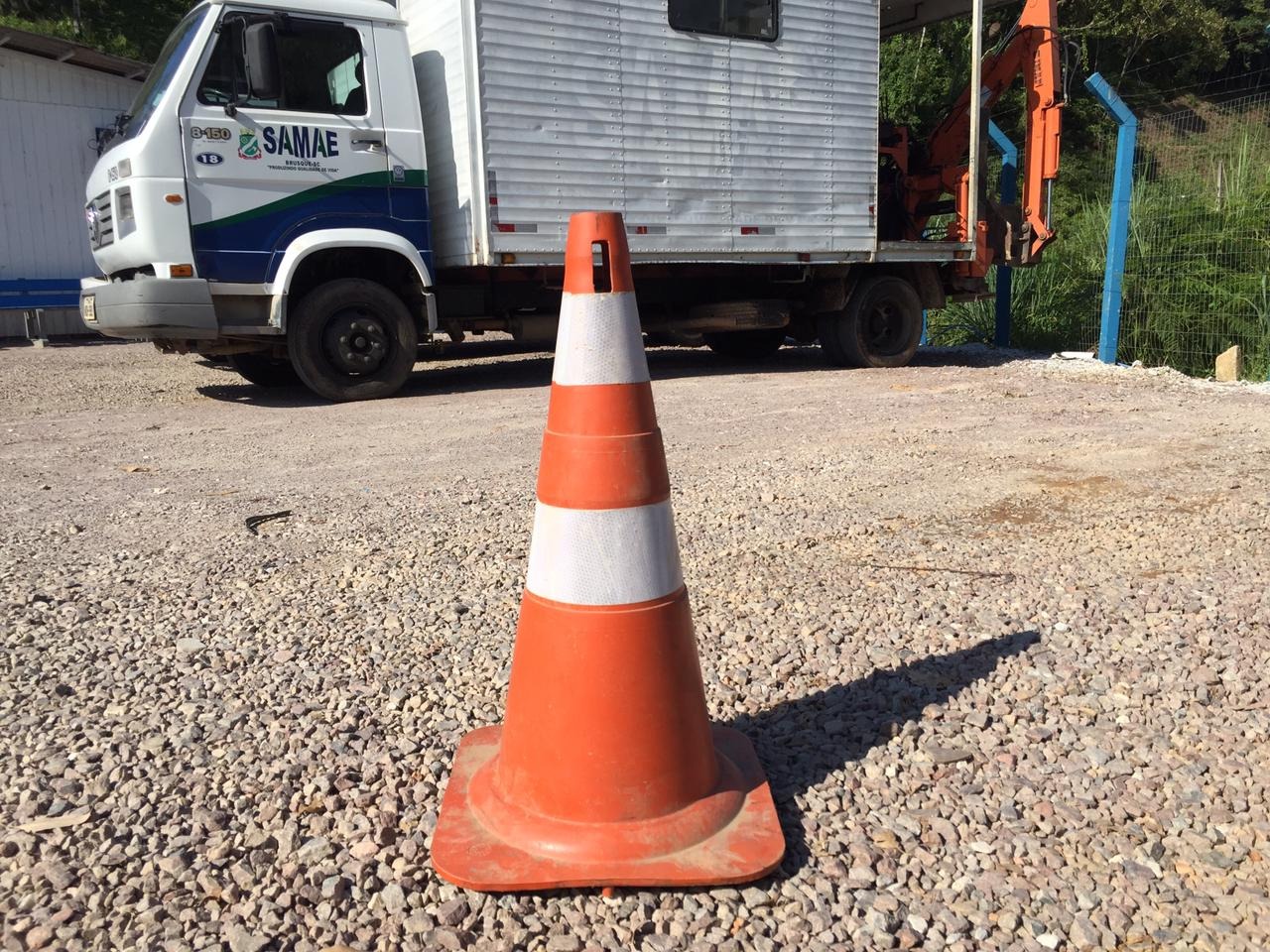 Aumentam os casos de furto de cones e equipamentos de sinalização do Samae