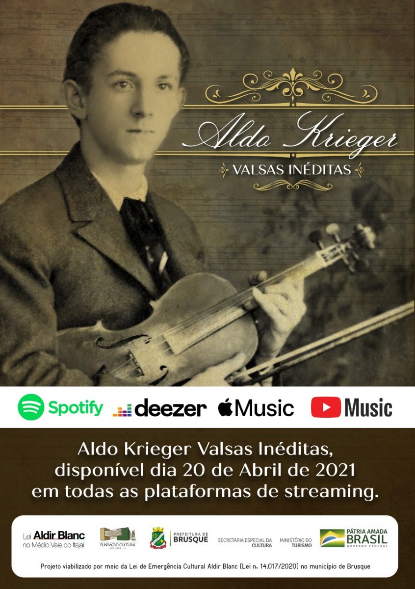 Lei Aldir Blanc: Projeto traz músicas inéditas do maestro Aldo Krieger