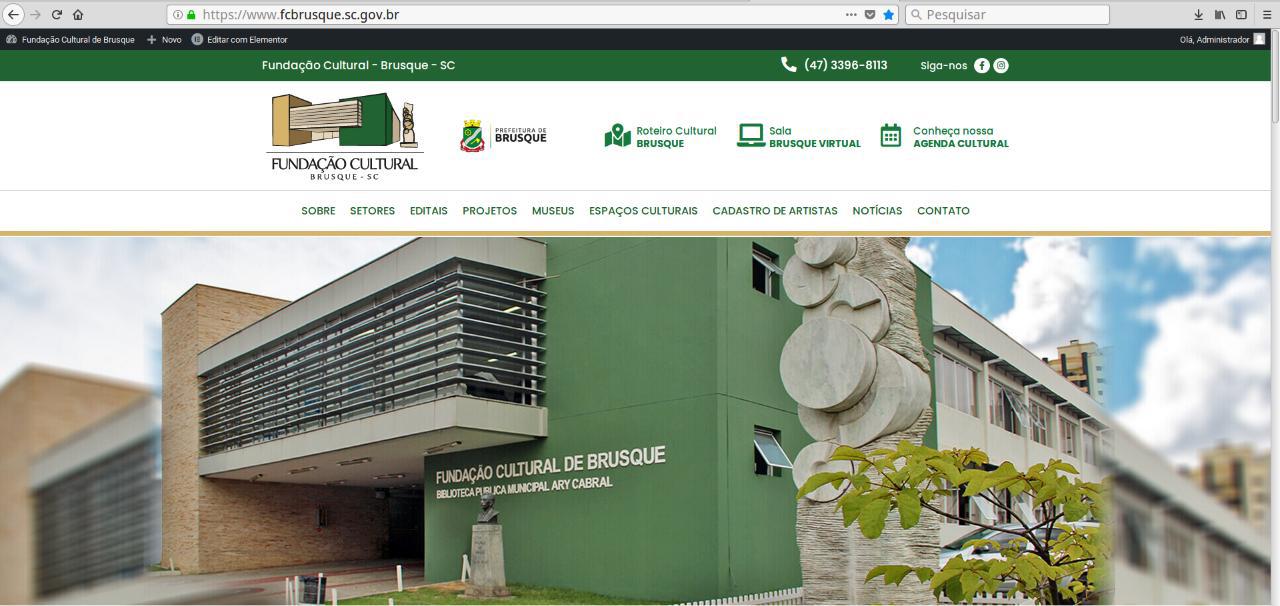 Fundação Cultural lança novo website