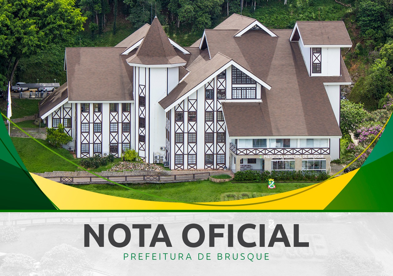 Nota Oficial da Secretaria de Saúde de Brusque