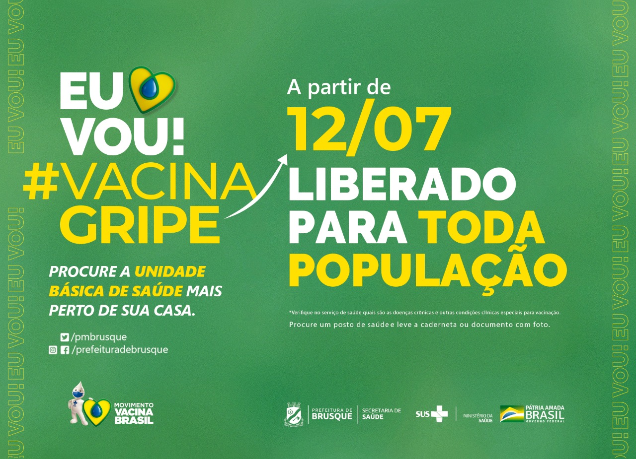 Influenza: Campanha de Vacinação é prorrogada e aberta a toda a população