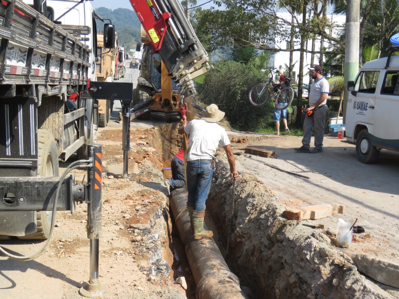 Expansão de rede do Samae está 35% completa