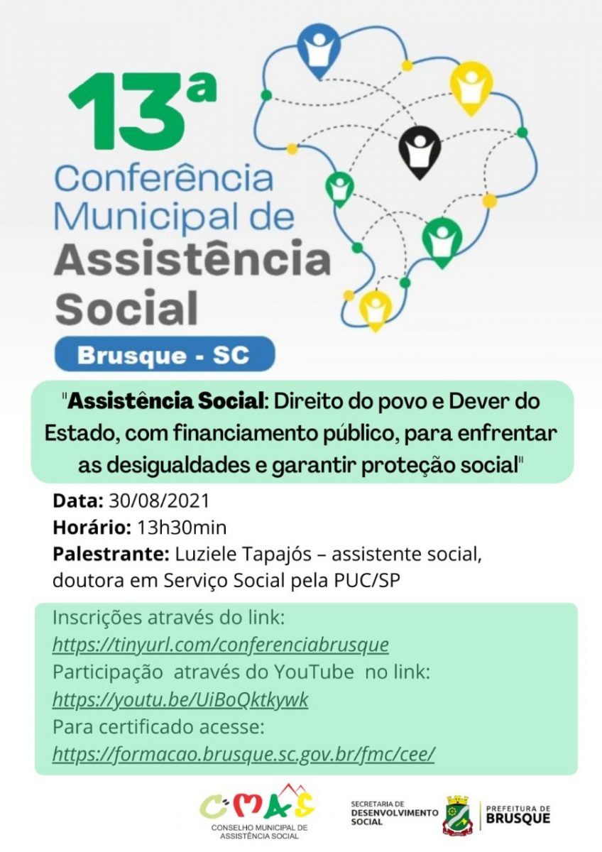 Conferência Municipal de Assistência Social ocorre nesta segunda-feira (30)