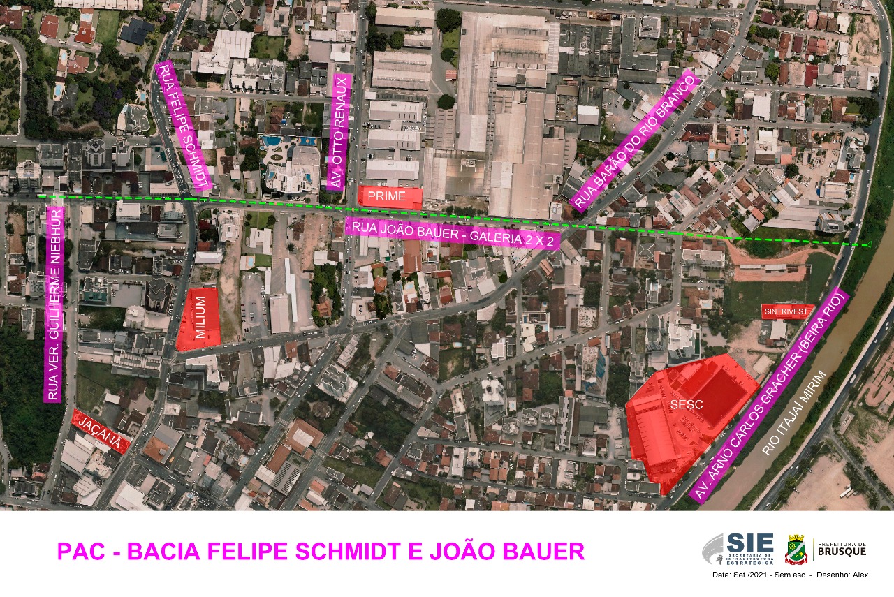 Assinada a ordem de serviço para Macrodrenagem das ruas João Bauer e Felipe Schmidt