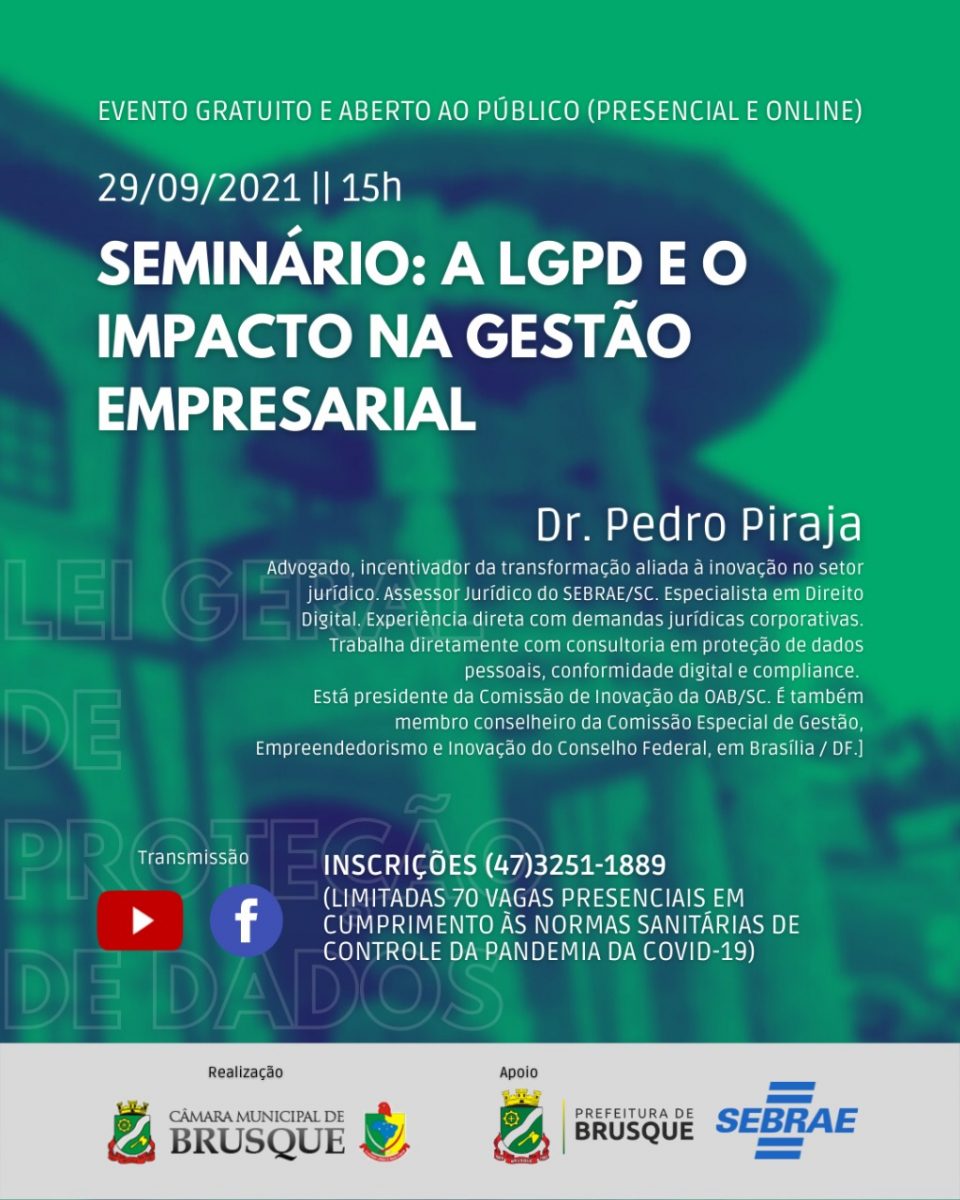 Seminário aborda Lei Geral de Proteção de Dados