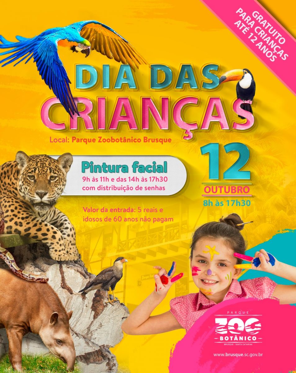 Comemore o Dia das Crianças no Parque Zoobotânico