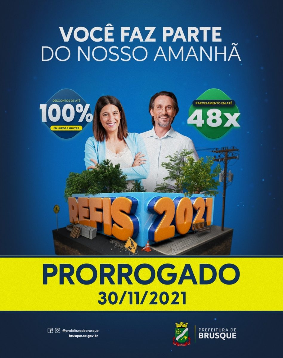 Contribuintes têm até o dia 30 de novembro para aderir ao Refis 2021