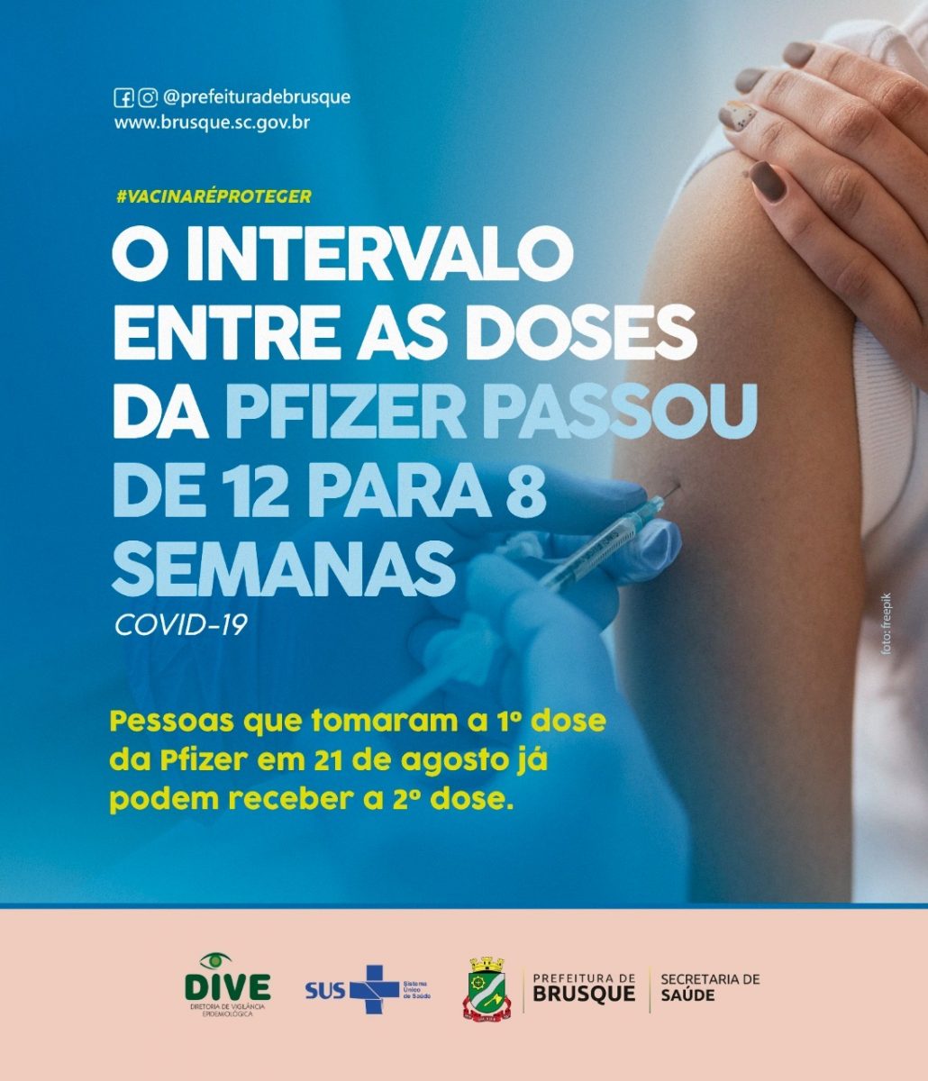 Covid-19: Pessoas que tomaram a primeira dose da Pfizer em 21 de agosto já podem receber a segunda dose