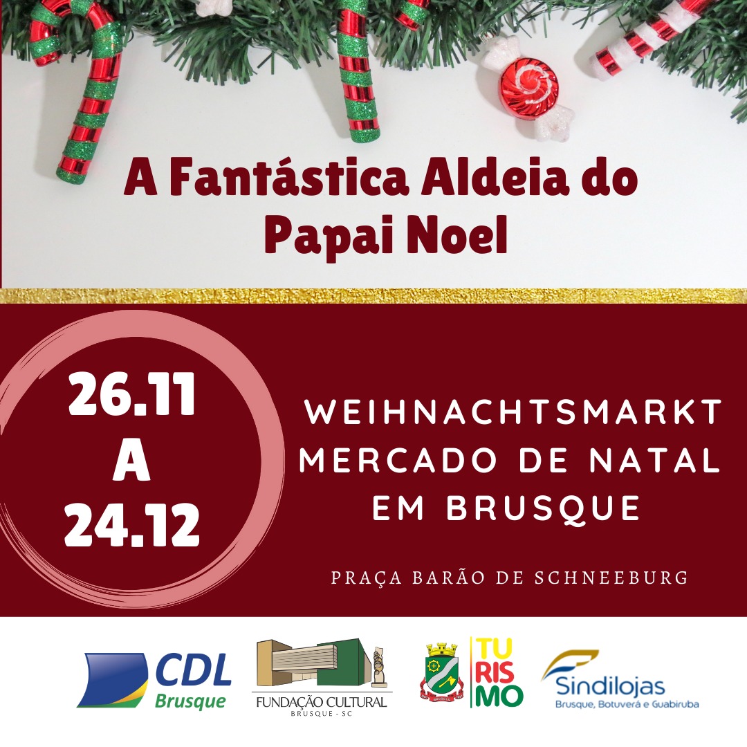 Mercado de Natal começa no dia 26 de novembro