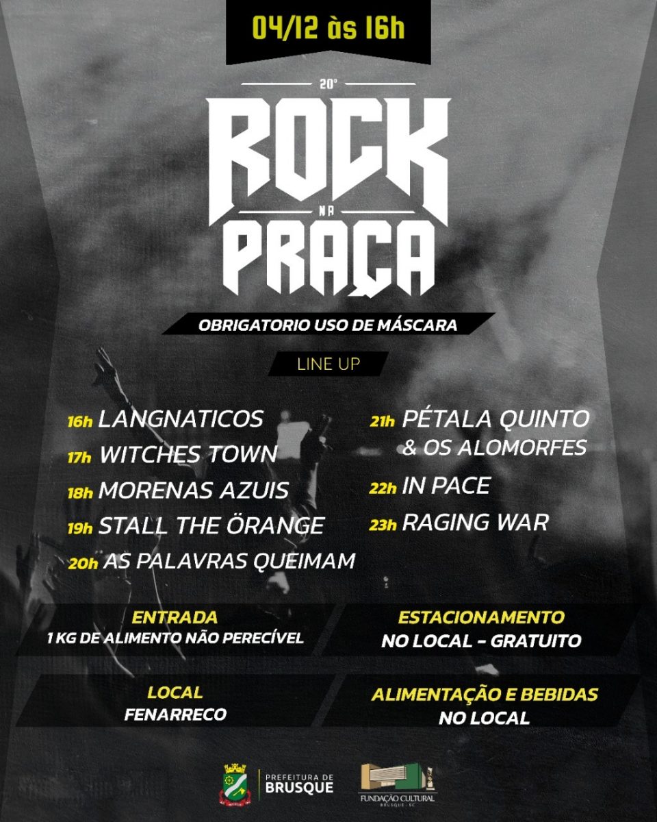 Rock na Praça: 20ª edição ocorre neste final de semana