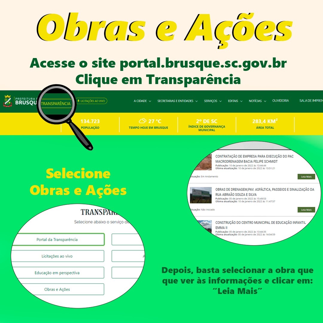 População de Brusque ganha mais uma ferramenta no Portal da Transparência