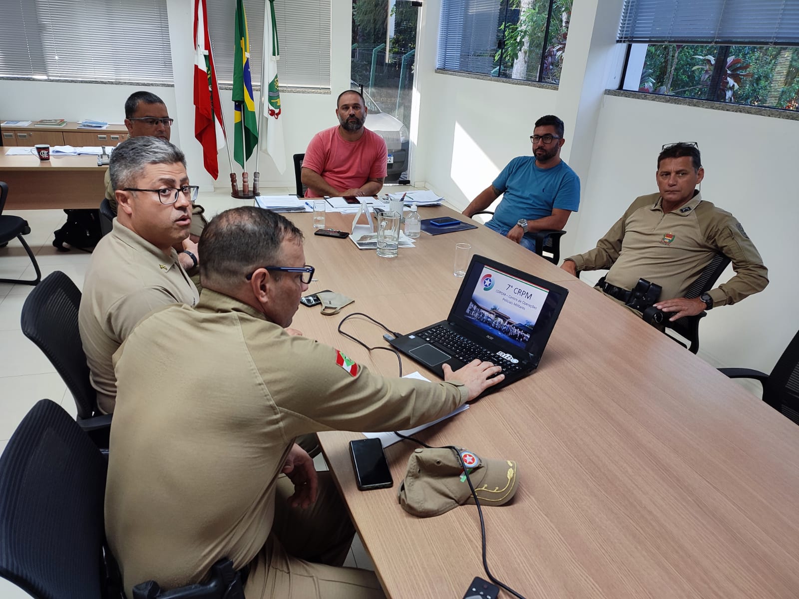 Polícia Militar propõe convênio com o Samae Brusque