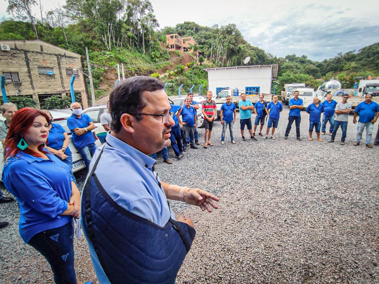 Novo diretor-presidente do Samae Brusque visita área técnica da companhia