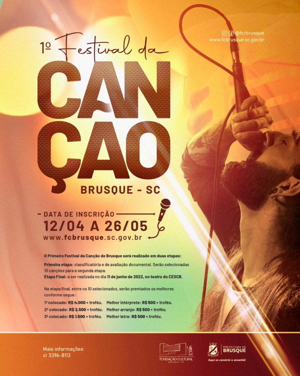 Fundação Cultural promove 1º Festival da Canção