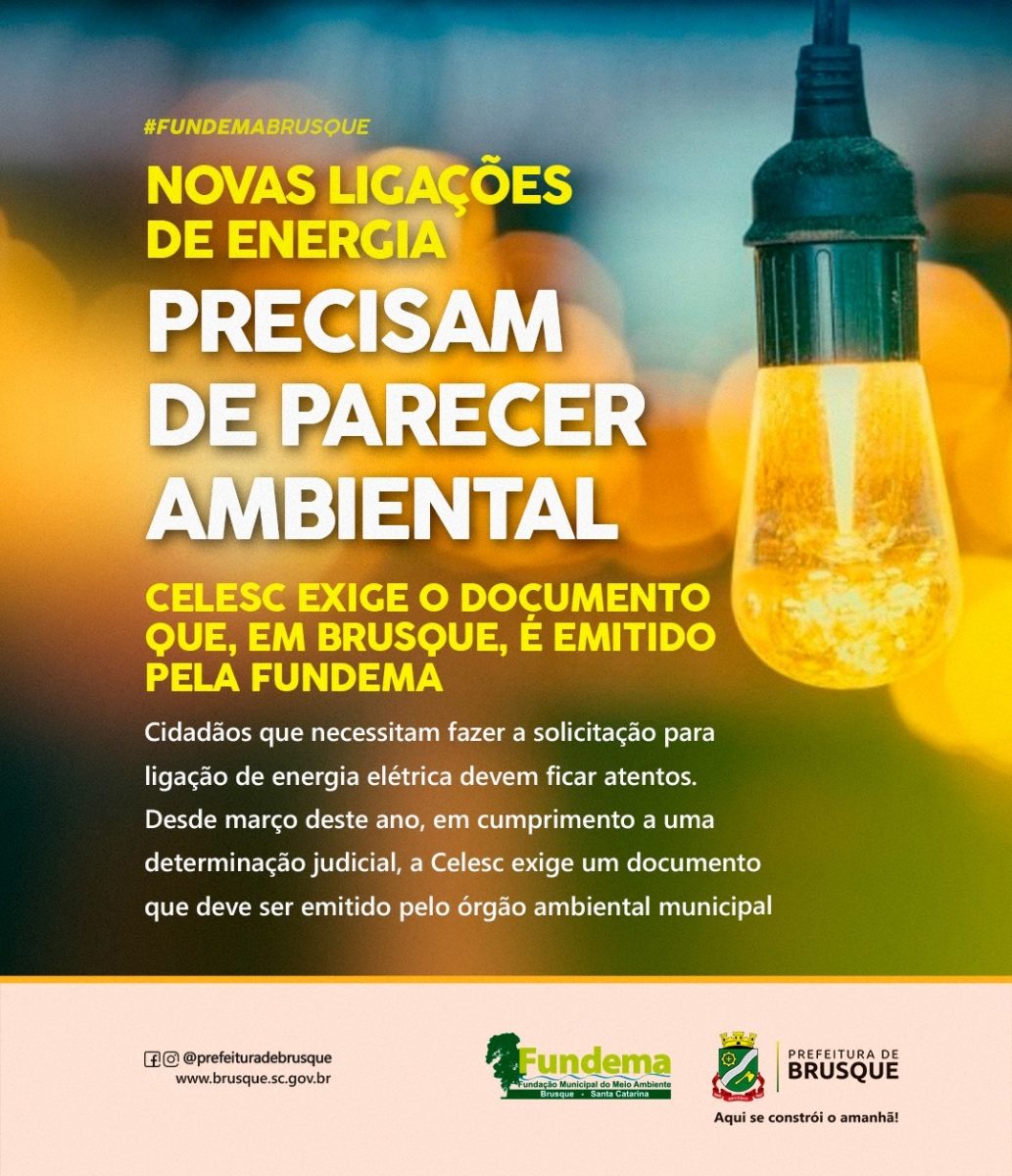 Pedidos de ligação de energia precisam de parecer ambiental