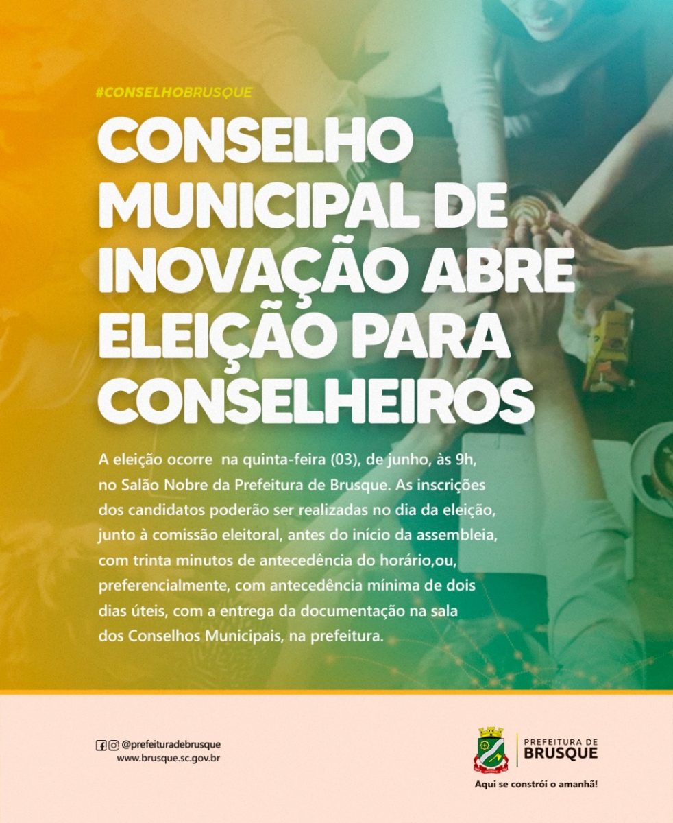 Conselho Municipal de Inovação abre eleição para conselheiros