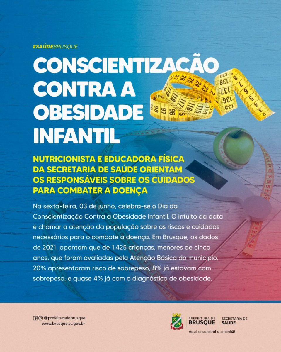 Dia da Conscientização Contra a Obesidade Infantil é celebrado nesta sexta-feira