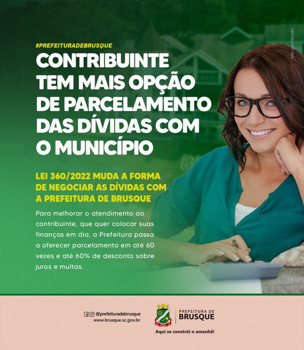 Contribuinte tem mais opção de parcelamento das dívidas com o município com nova lei municipal