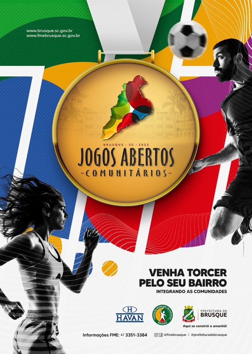 Lançamento oficial dos Jogos Abertos Comunitários de Brusque ocorre nesta sexta-feira (24)