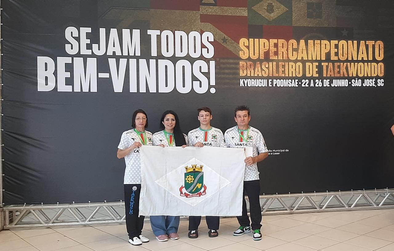 Atletas de Brusque são destaque no Super Brasileiro de Taekwondo