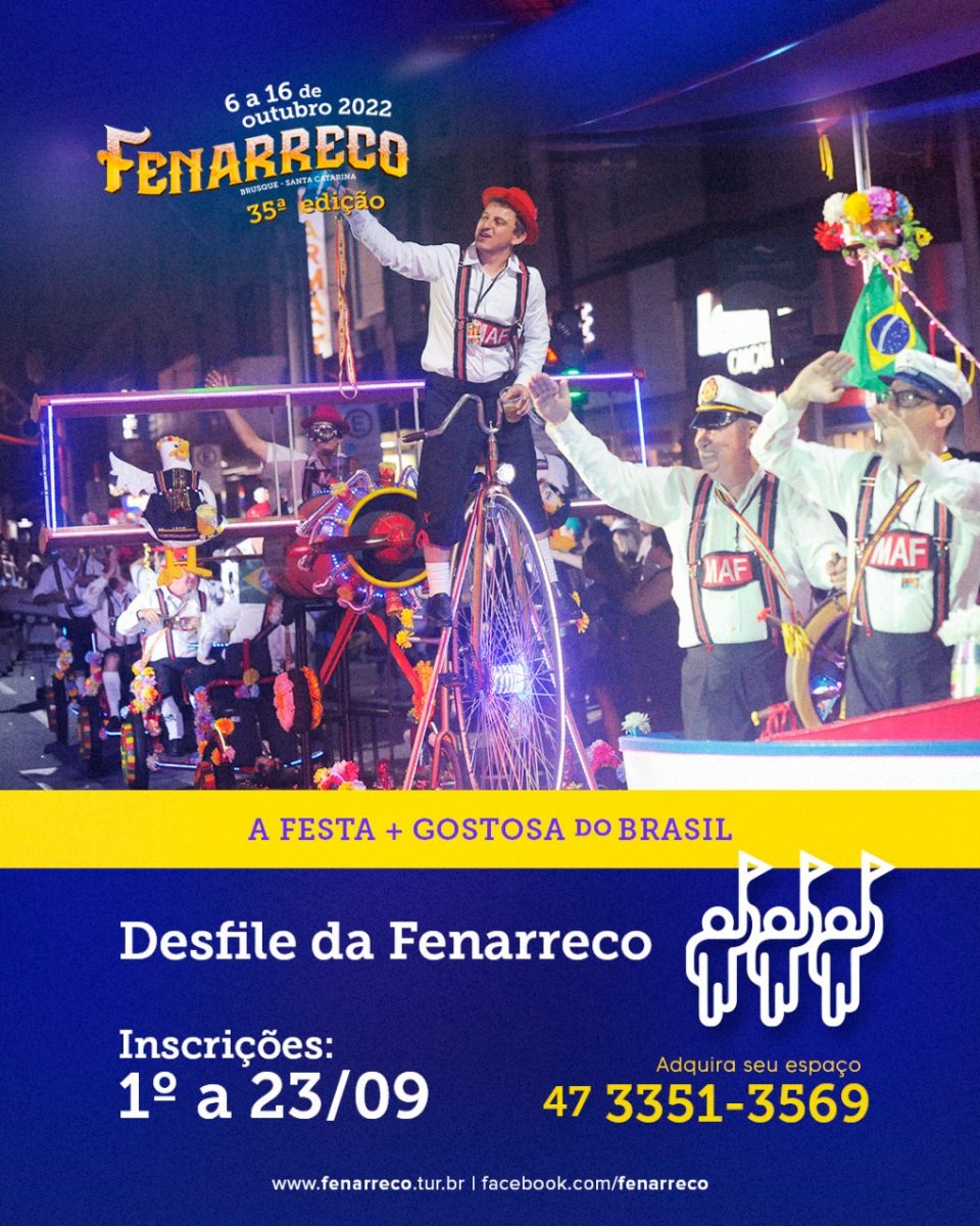 Inscrições para o desfile da Fenarreco iniciam dia 1º de setembro