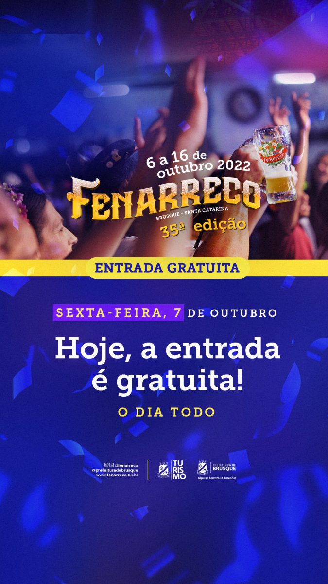 Entrada na Fenarreco nesta sexta-feira (7) será gratuita