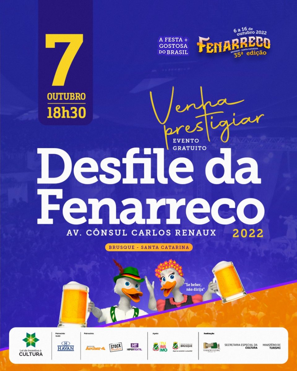 Desfile da Fenarreco é nesta sexta-feira (7)