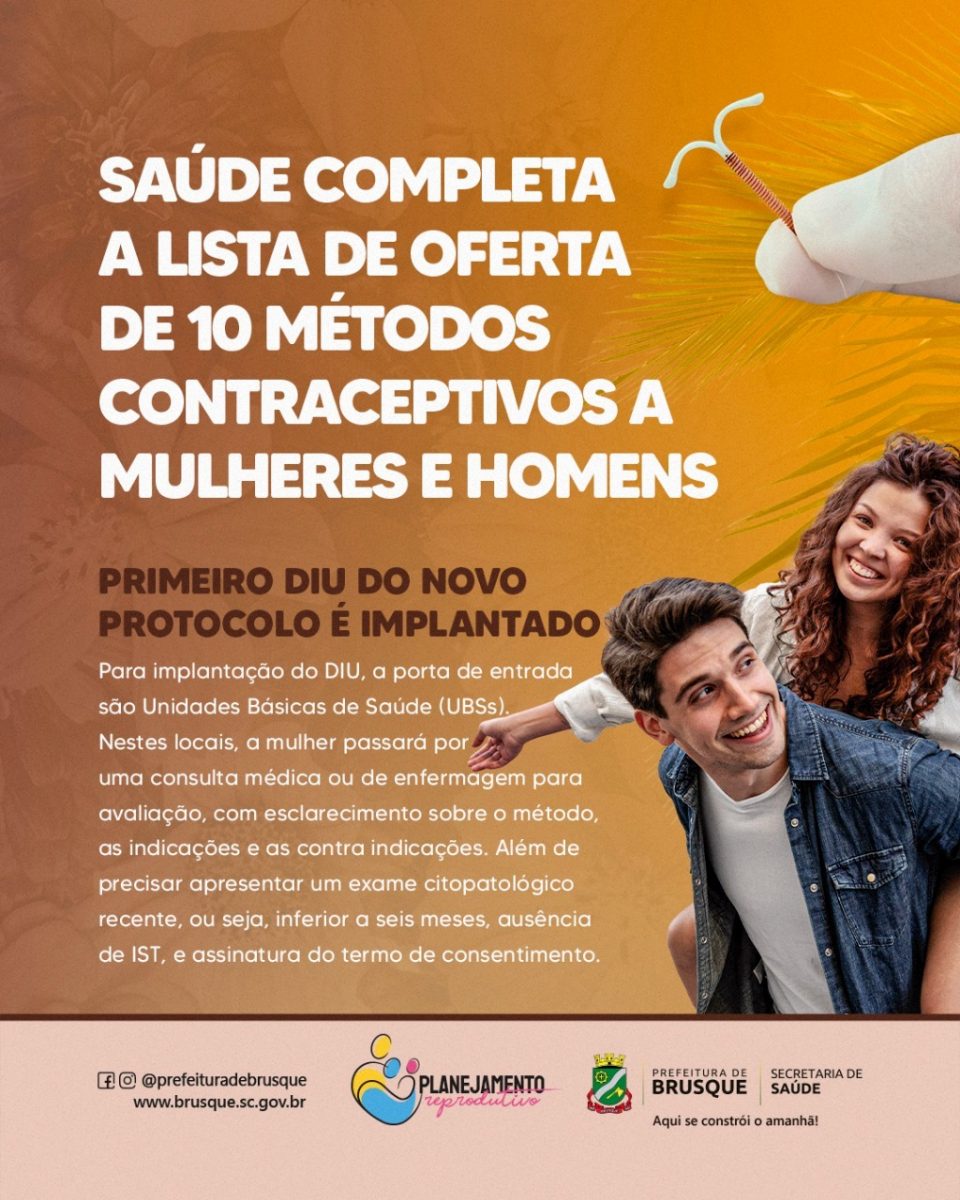 Saúde completa a lista de oferta de 10 métodos contraceptivos a mulheres e homens