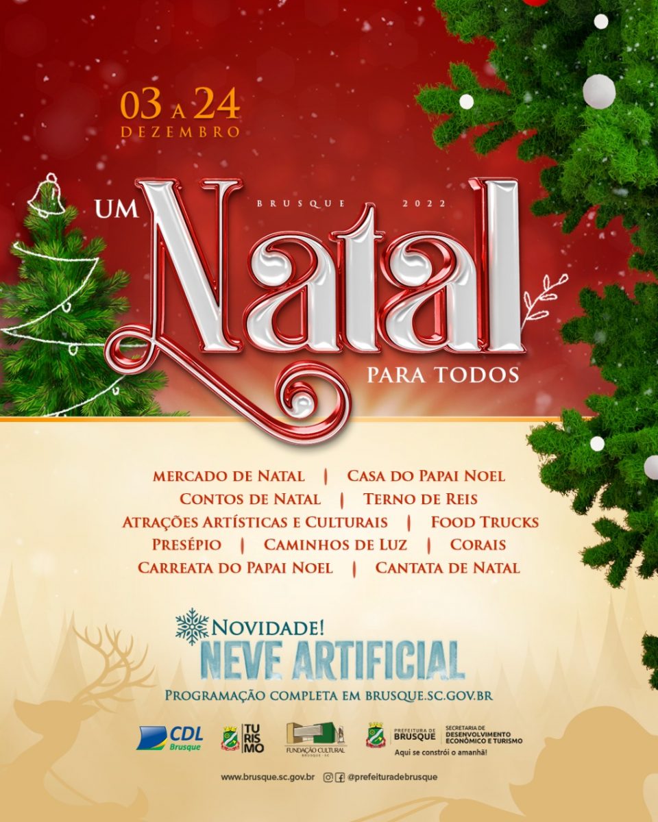 Natal para Todos: Programação inicia sexta-feira (25) com o Mercado de Natal