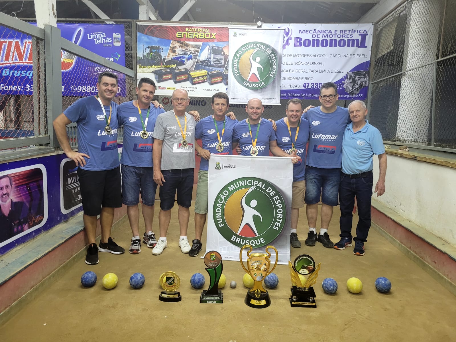 Equipe Bar e Cancha Venzon “A” é tetracampeã do Campeonato Municipal de Bocha