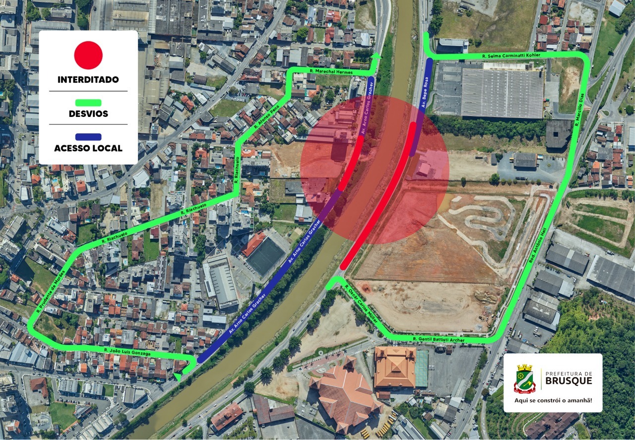 Avenidas Beira-Rio Margem Direita e Esquerda ficam interditadas entre os dias 17 e 27