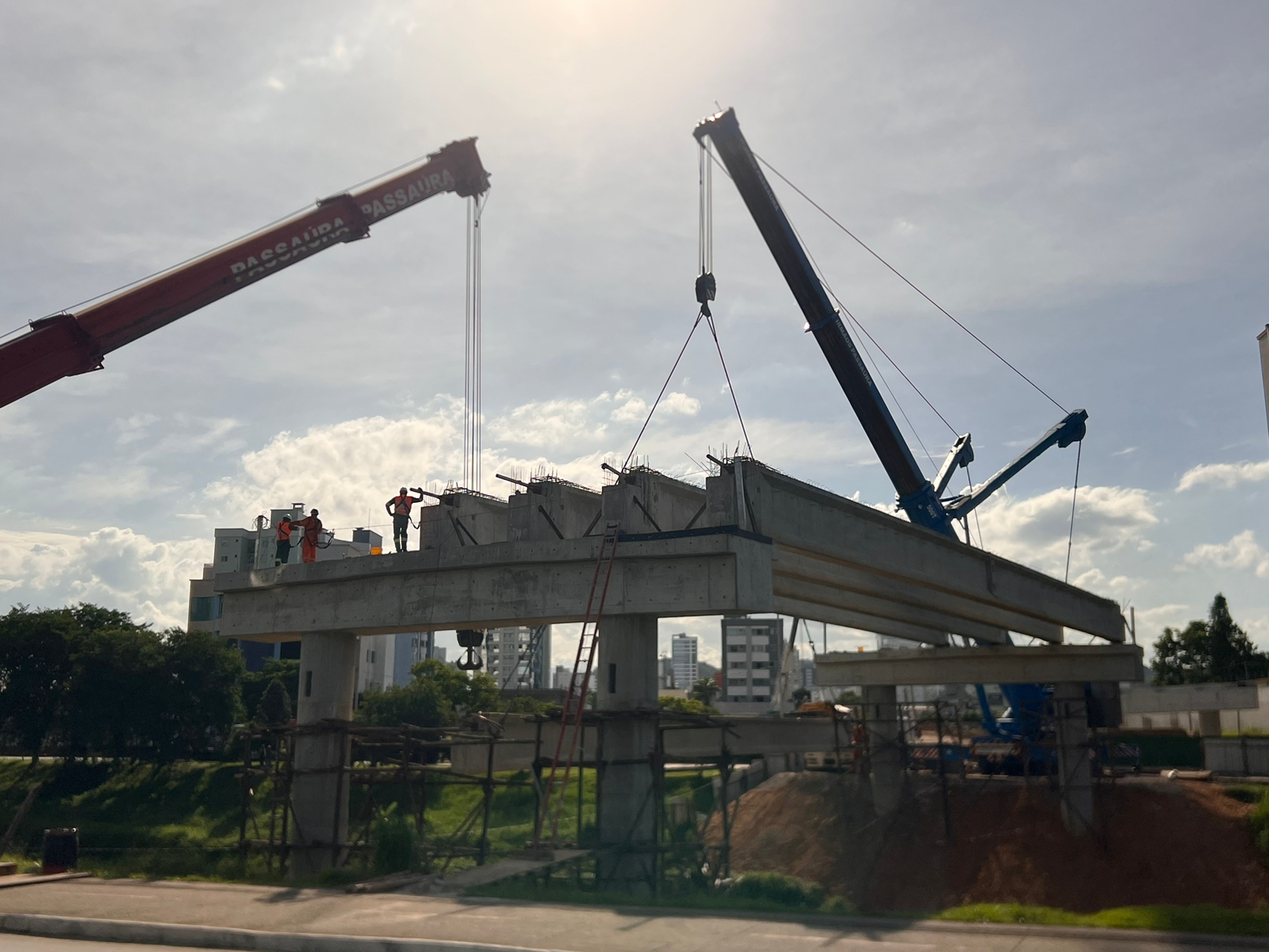 Obra da nova ponte do Centro mantem cronograma