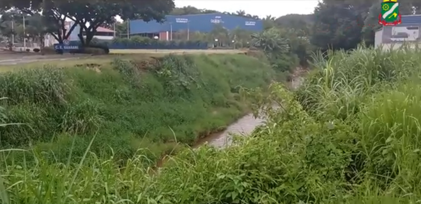 Ordem de serviço para a obra de enrocamento no bairro Guarani