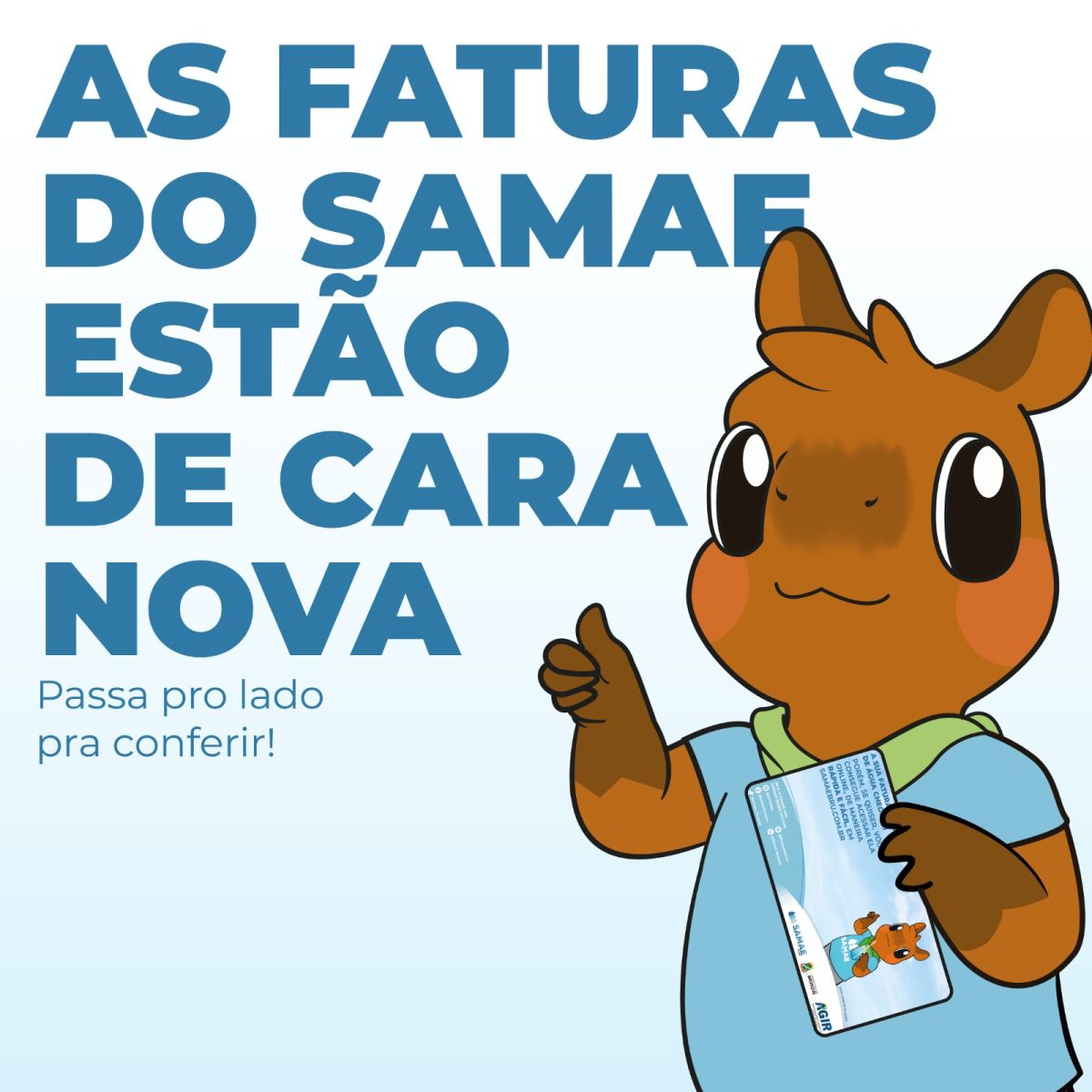 Faturas do Samae passam por atualização visual