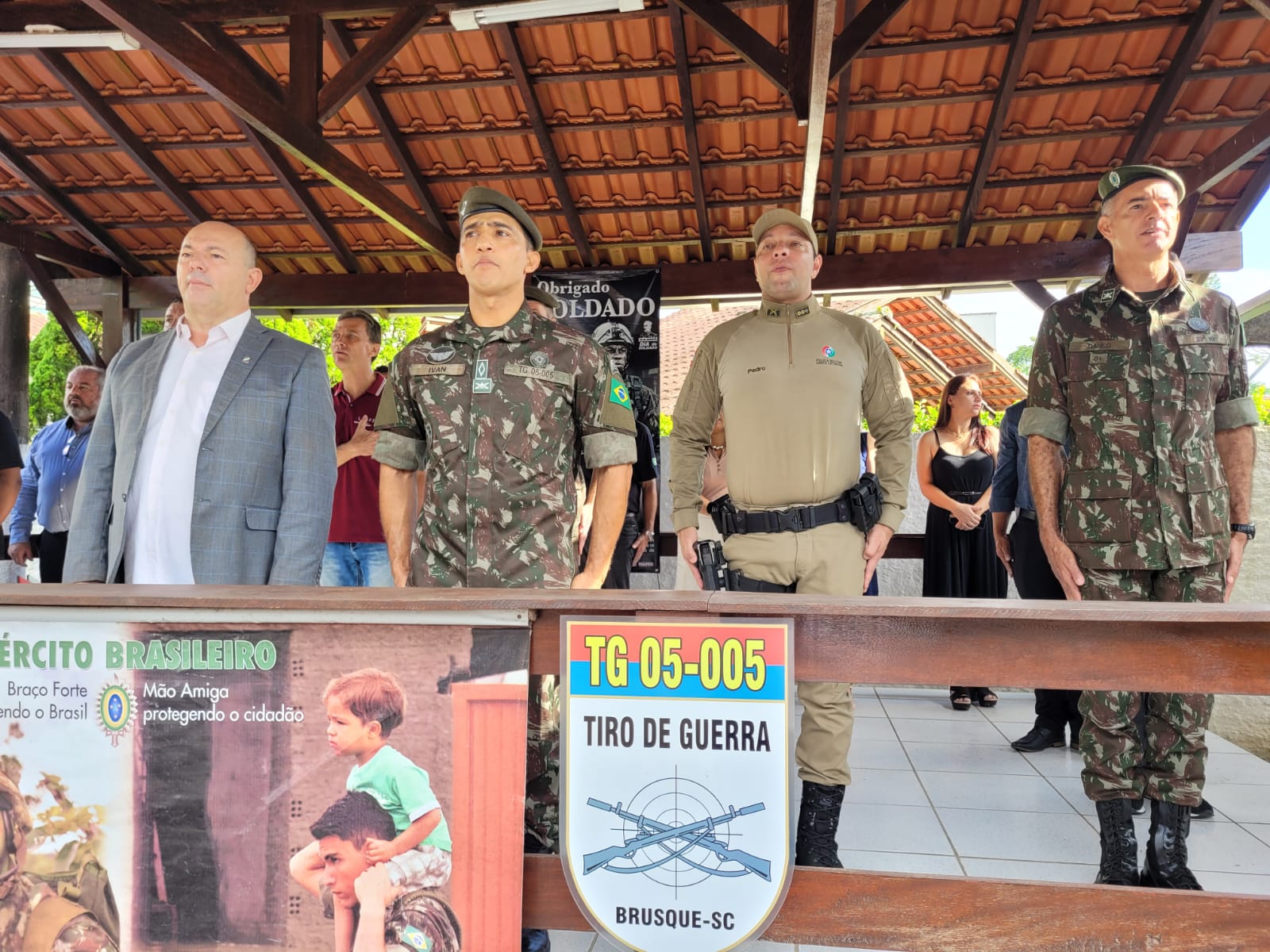 100 novos Atiradores do Tiro de Guerra são recepcionados pelo prefeito de Brusque para a turma de 2023